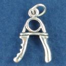 Exercise Equipment Hand Grips Sterling Silver Charm Pendant