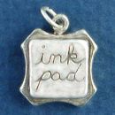 Hobby Scrapbooking Ink Pad 3D Sterling Silver Charm Pendant