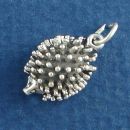 Hedgehog Small Sterling Silver Charm Pendant