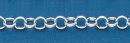 120 Rolo Chain Sterling Silver Bracelet 7.5 Inch 5mm Diameter