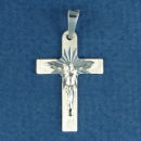 Sterling Silver Medium Christian Cross Pendant