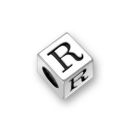 Sterling Silver Alphabet Beads R 7mm Letter Beads