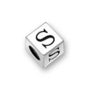 Sterling Silver Alphabet Beads S 7mm Letter Beads