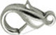 Antique Silver Tone Lobster Clasp Extra Large 11mm x 19mm