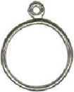 Charm Dangle Ring Sterling Silver Size 7