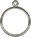 Charm Dangle Ring Sterling Silver Size 9