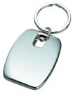 Oblong Key Chain in Silver