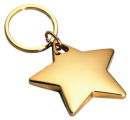 Star Key Chain Gold Tone