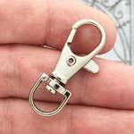 Keychain Clasp Hooks Raw Silver