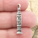 London Big Ben Charm in Antique Silver Pewter