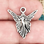 Fairy Charm in Antique Silver Pewter Small