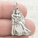 Bride and Groom Wedding Charms Wholesale Silver Pewter