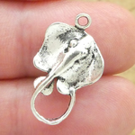 Stingray Charm in Antique Silver Pewter