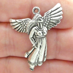 Angel Charms in Bulk Silver Pewter