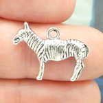 Zebra Charm in Antique Silver Pewter