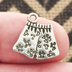 Underwear Charm in Antique Silver Pewter