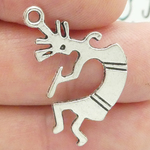 Indian Kokopelli Charms Wholesale in Antique Silver Pewter