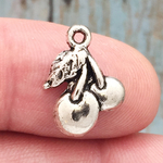 Cherry Charm in Antique Silver Pewter