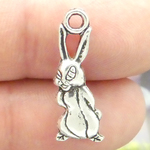 Rabbit Charm Silver Pewter