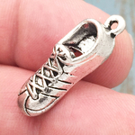 Running Shoe Charm in Antique Silver Pewter