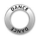 Affirmation Ring Dance Charm in Antique Silver Pewter