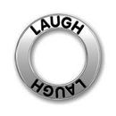 Affirmation Ring Laugh Charm in Antique Silver Pewter