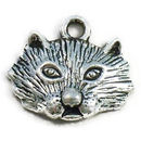 Animal Charm in Silver Pewter Cat Charm Small