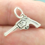 Pistol Charms Wholesale in Antique Silver Pewter