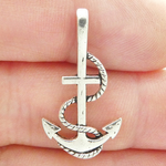 Anchor Charms Wholesale Silver Pewter