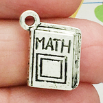 School Math Charms Wholesale in Silver Pewter