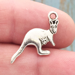 Kangaroo Charm Antique Silver Pewter