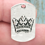 Crown Pendants Bulk in Silver Pewter