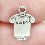 Baby Charms Wholesale in Silver Pewter