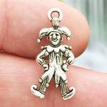 Jester Charms Wholesale Silver Pewter