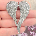 Silver Angel Wings Pendant for Sale in Pewter Large