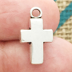 Silver Plain Cross Charms Bulk in Pewter