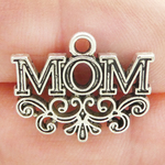 Mom Charms Wholesale in Silver Pewter