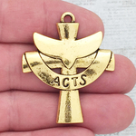 Acts Cross Pendants Bulk Gold Pewter