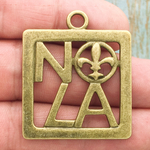 New Orleans Charm NOLA Bronze Pewter