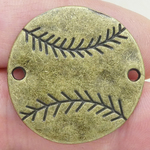 Baseball Connectors in Bronze Pewter