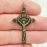 Crucifix Cross Pendant Bronze Pewter