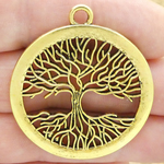 Tree of Life Pendant Wholesale in Gold Pewter