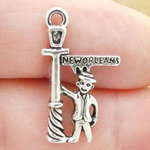 New Orleans Charms Wholesale in Silver Pewter