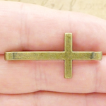 Cross Bracelet Connector Wholesale in Bronze Pewter