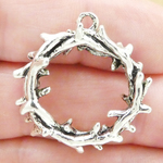 Crown of Thorns Charms Wholesale Silver Pewter