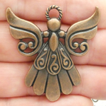 Guardian Angel Charms Bulk in Antique Copper Pewter