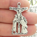 Silver Crucifix Pendant Bulk in Pewter