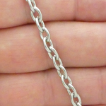 Stainless Steel Charm Bracelet 7 1/2 Inch Cable Chain