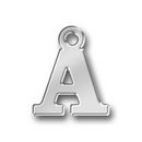 Letter Charm A Antique Silver Pewter