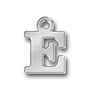 Letter Charm E Antique Silver Pewter